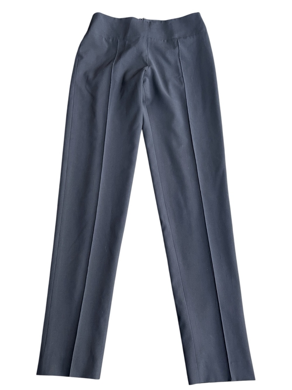 Clements Ribeiro Black Wool Back Zip Slim Fit Fully Lined Pants (6/8 long)